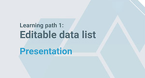 List with editing